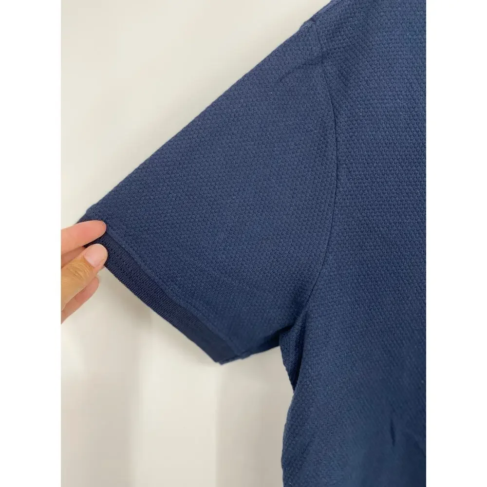 London Peter Werth No.1 Mens Navy Short Sleeve Polo Shirt NEW Large - Picture 3 of 10